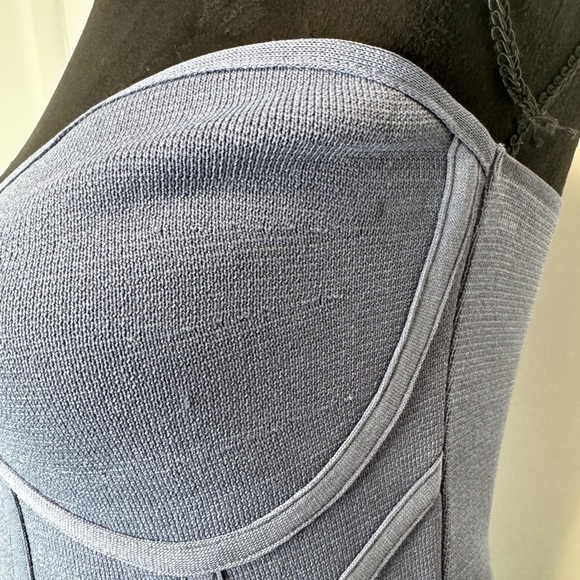 💎 Zara Strapless Top Steel Blue - Picture 6 of 10